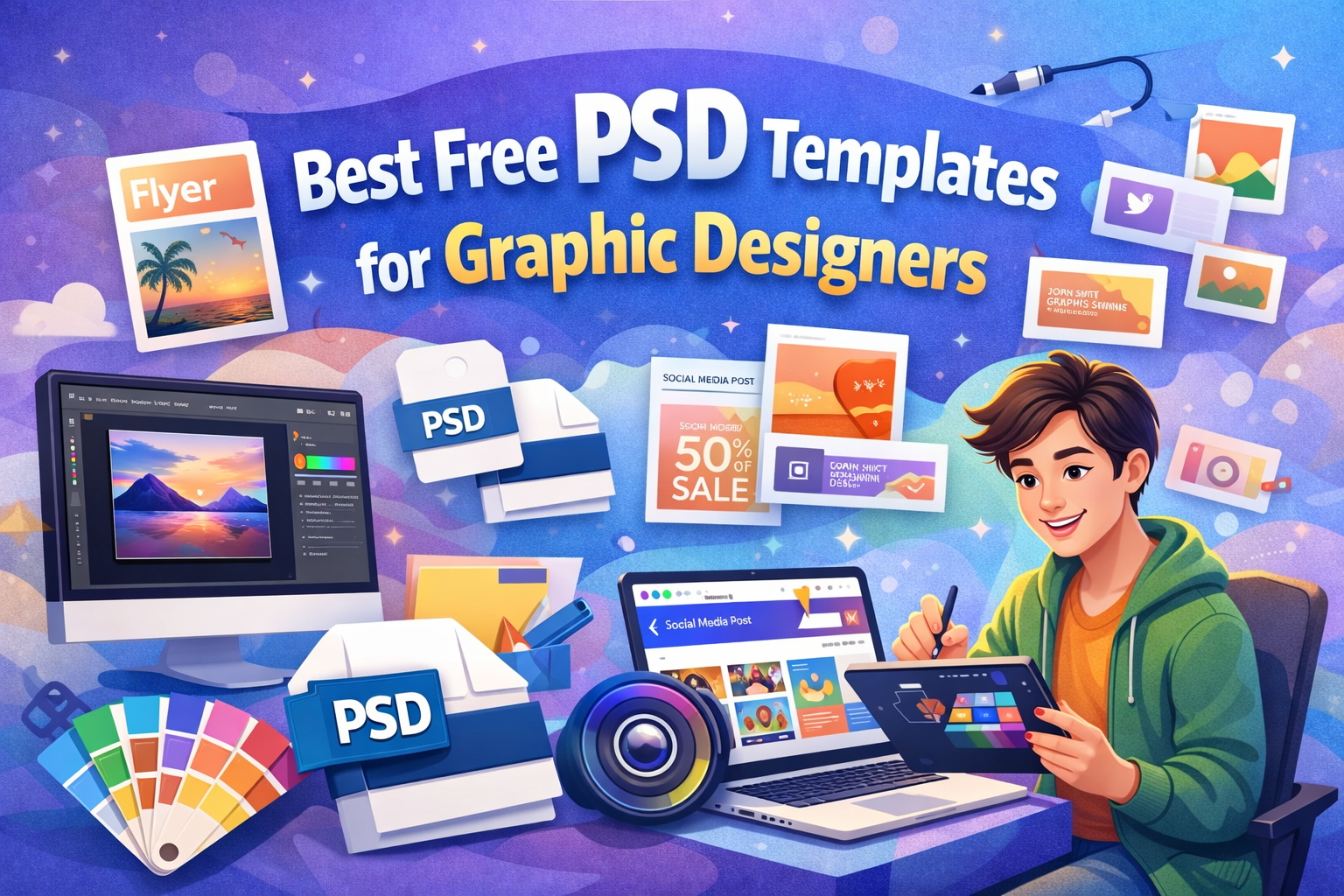 Best Free PSD Templates for Graphic Designers